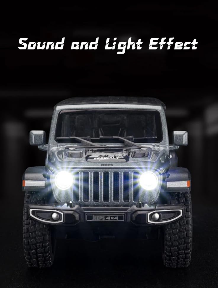1:32 Wrangler Jeep Toy Car Metal Pull Back Diecast Car Multicolor