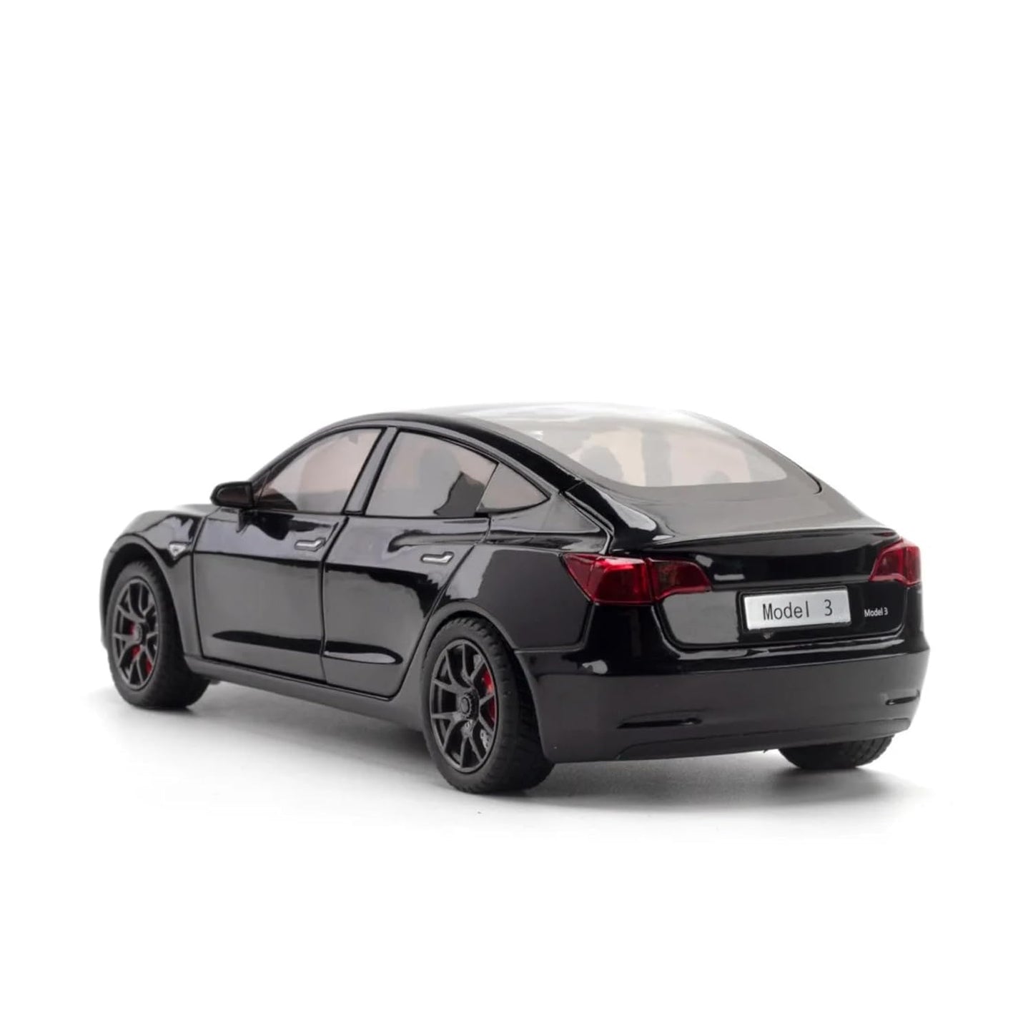 1.24 -Tesla Model 3 Scale Exclusive Alloy Metal Pull Back Die-cast Car Multicolor