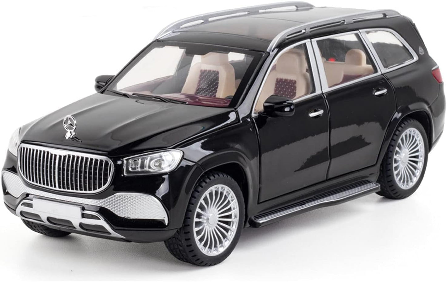 1:24 Big Mercedes Maybach GLS600 Toy Car Metal Pull Back Diecast Car Multicolor