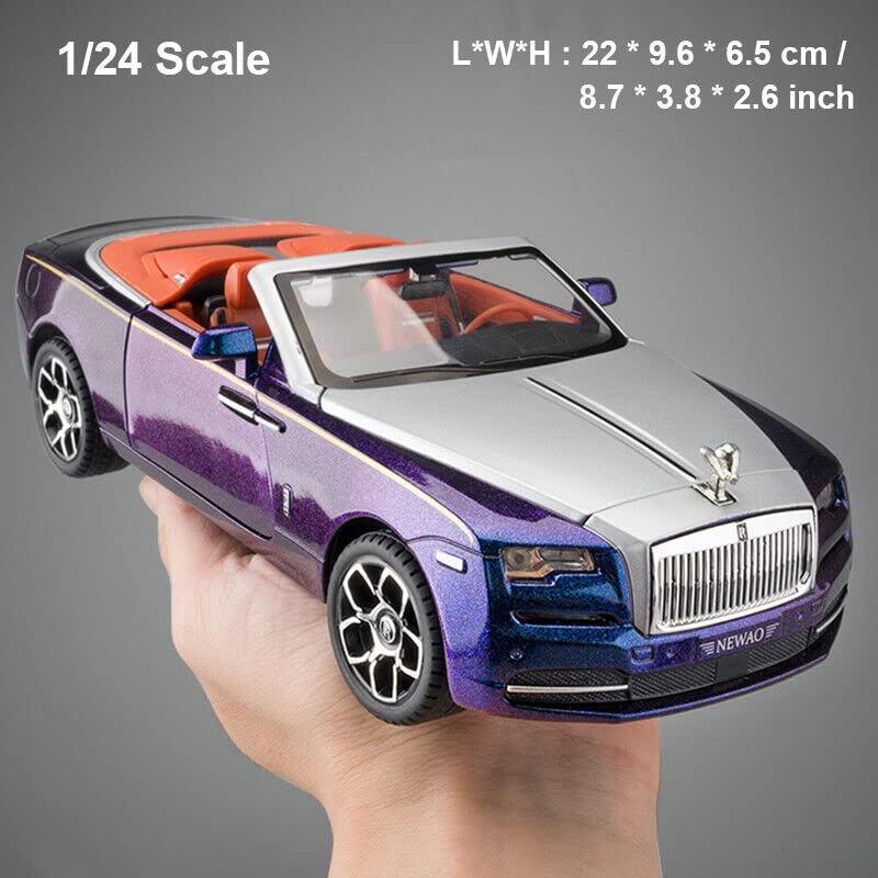 1:24 Big Rolls Royce Dawn Toy Car Metal Pull Back Diecast Car