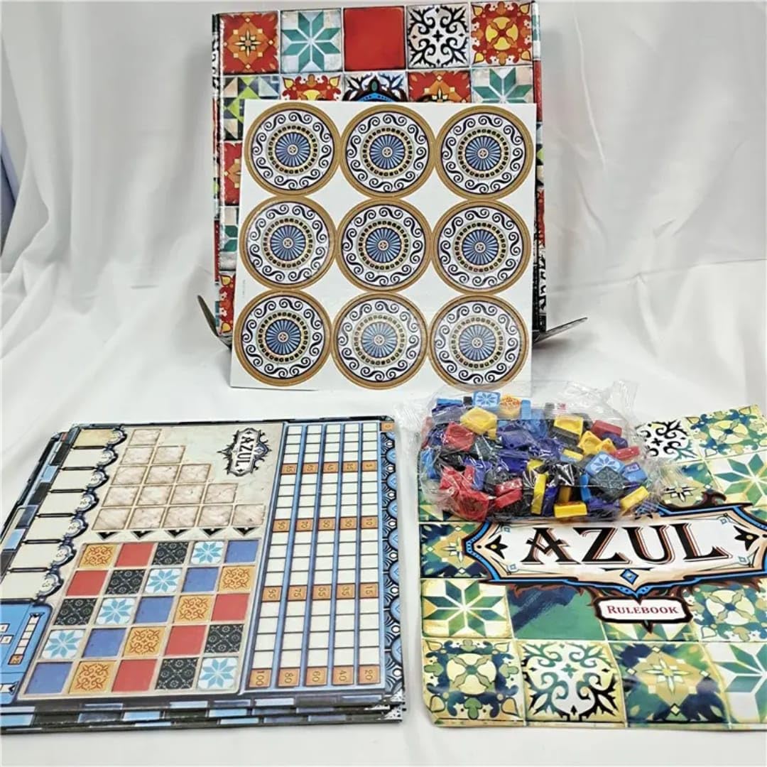Azul Board Game – Strategy Tile Placement Game for 2-4 Players, Fun, Family, Friends Game