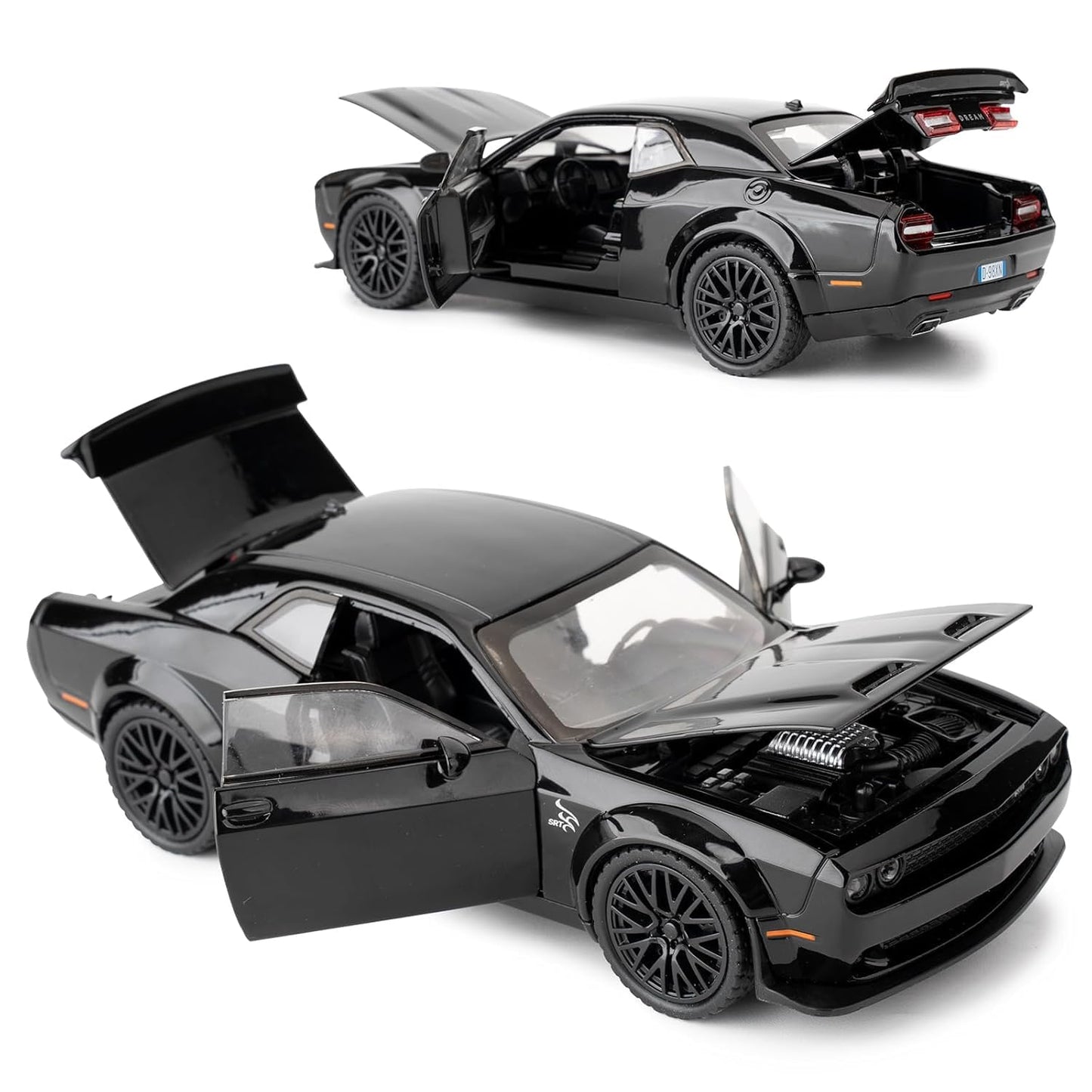 1:24 Dodge Challenger Metal Die-Cast Scale Model car for collectible