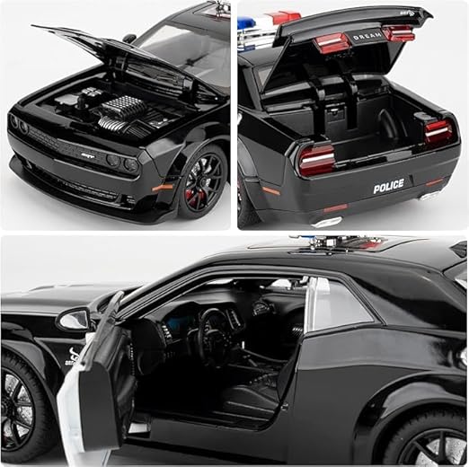 1:24 Scale Dodge Challenger SRT Police Hellcat Diecast Models