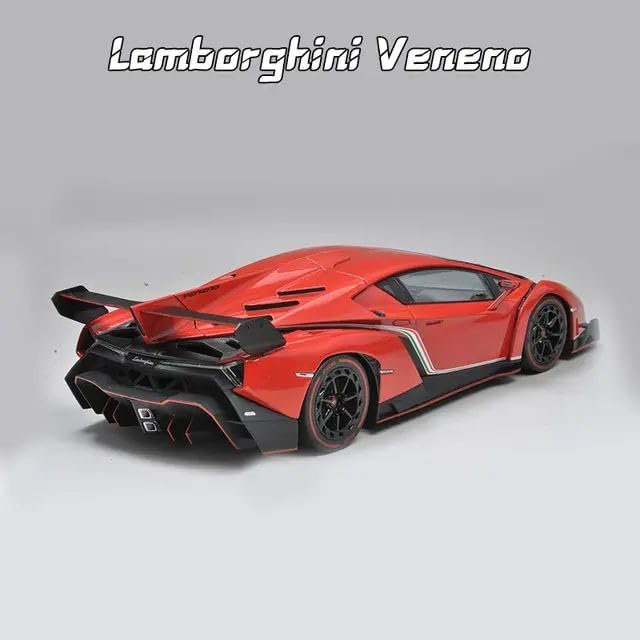 1:24 Lamborghini VANENO Metal Pull Back Diecast Car Multicolor