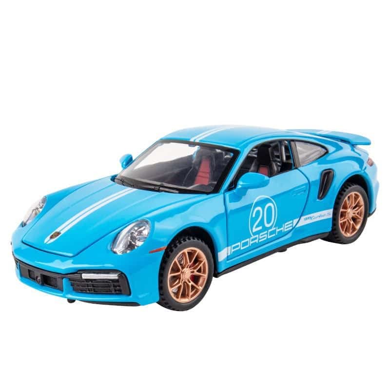 1:32 Porche Turbo 911 Diecast Metal Pullback Toy car Multicolor