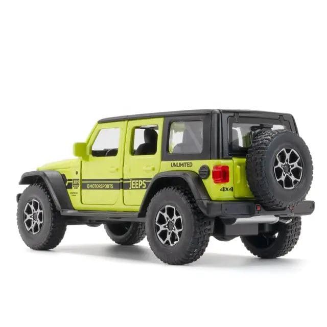 1:32 Jeep Rubicon 3 door Metal Die-cast Car | assorted colours