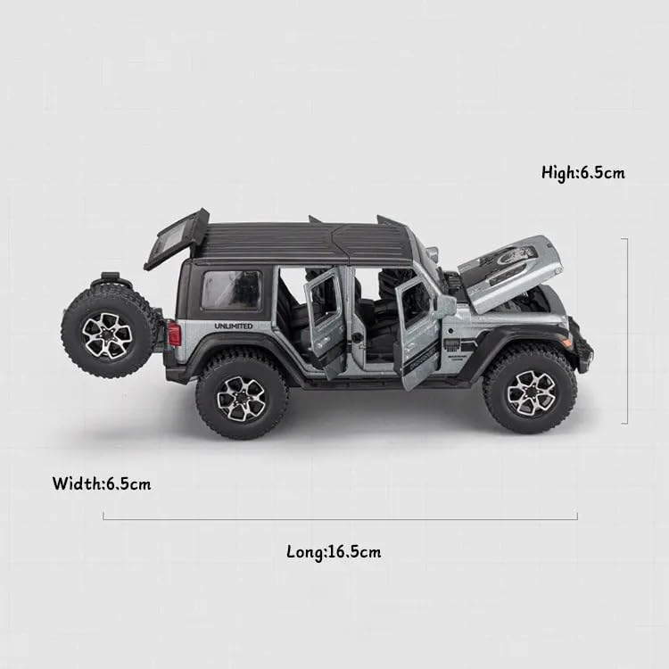 1:32 Wrangler Jeep Toy Car Metal Pull Back Diecast Car Multicolor