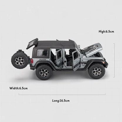 1:32 Wrangler Jeep Toy Car Metal Pull Back Diecast Car Multicolor