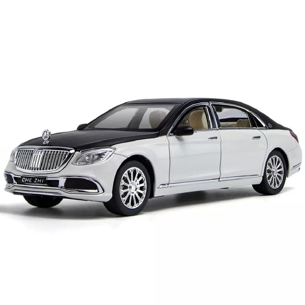 1:24 Big Mercedes Maybach S600 Toy Car Metal Pull Back Diecast Car