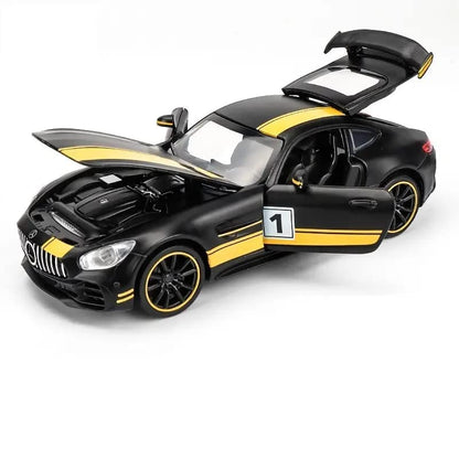 1:32 Mercedes AMG GTR Benz Diecast Metal Pullback Toy car collectible