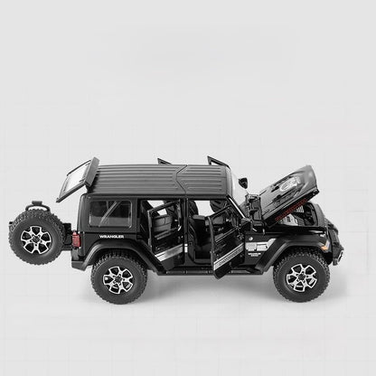 1:32 Jeep Rubicon 3 door Metal Die-cast Car | assorted colours