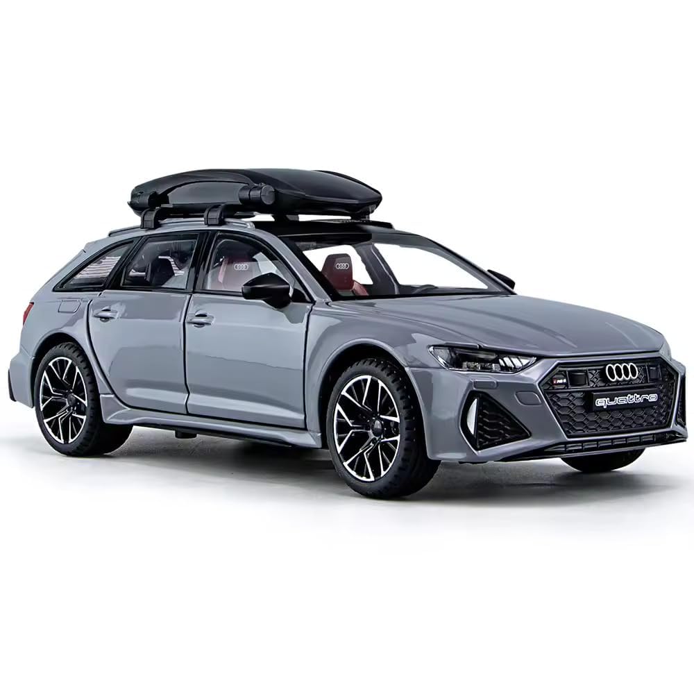 1:24 Diecast Audi RS6 Avant Scale Model, Pull Back Vehicles Multicolor