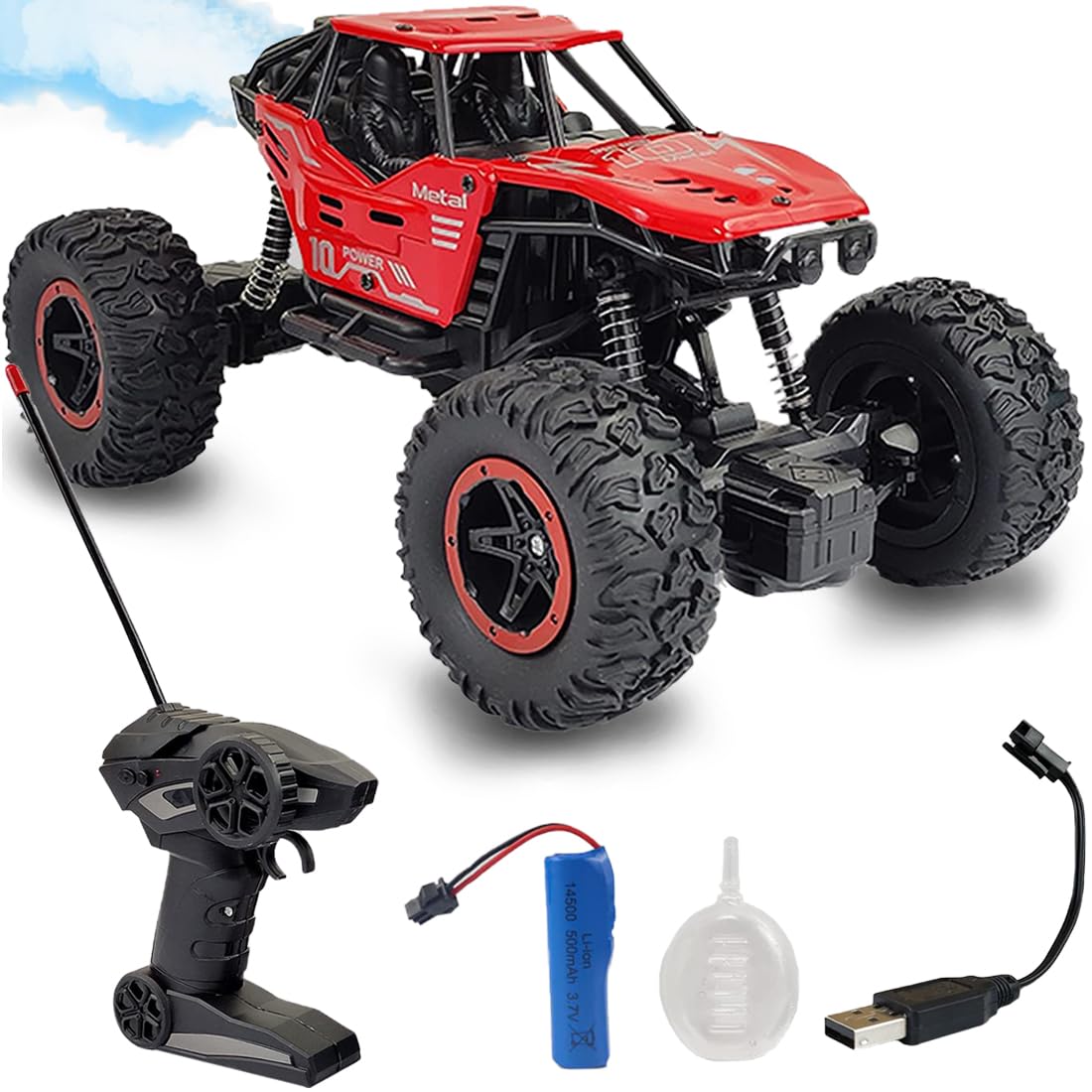 Rock Crawler Metal Remote Control Rechargeable Drift Car