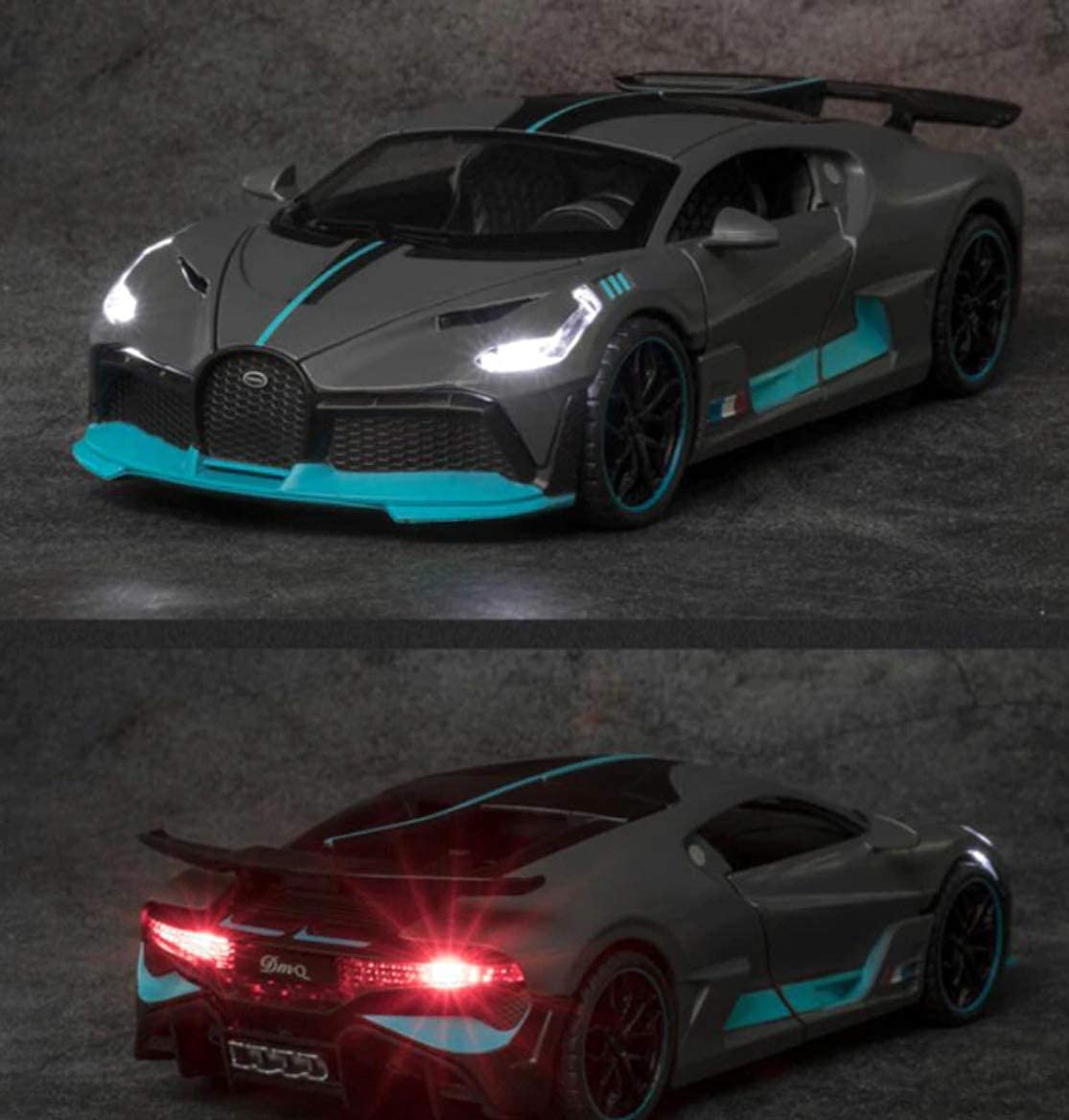 1:32 Bugatti DIVO Pull Back Metal Diecast Toys Car collectible
