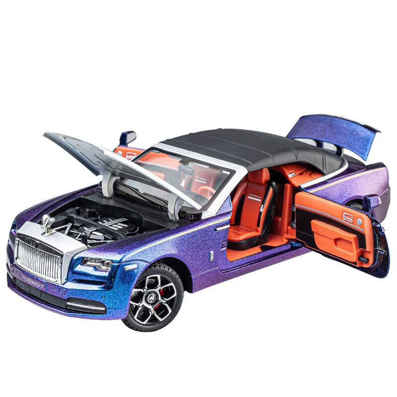 1:24 Big Rolls Royce Dawn Toy Car Metal Pull Back Diecast Car