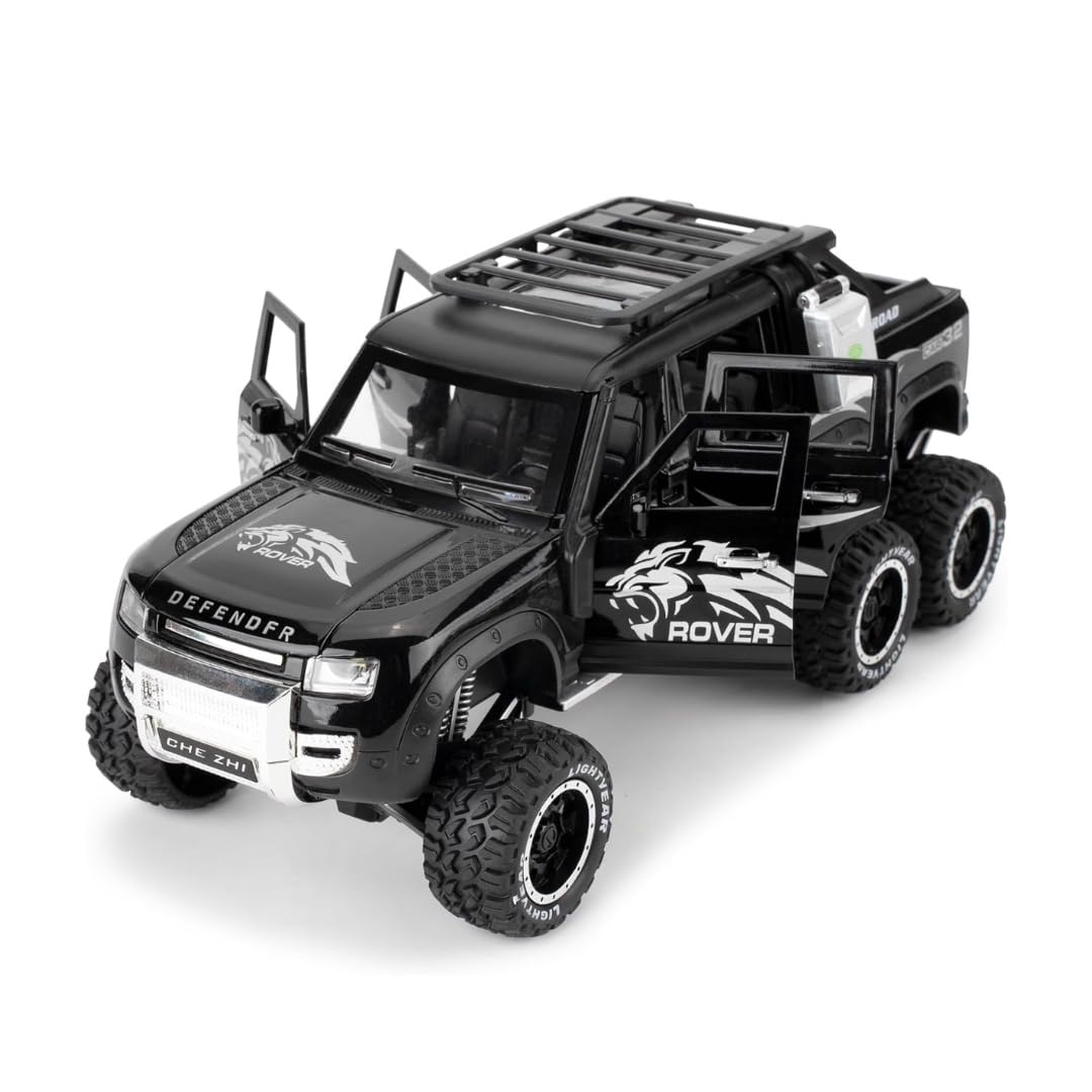 1:24 Land Rover Defender Guard 6X6  Diecast Metal Pullback Toy Car