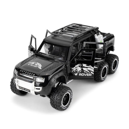 1:24 Land Rover Defender Guard 6X6  Diecast Metal Pullback Toy Car