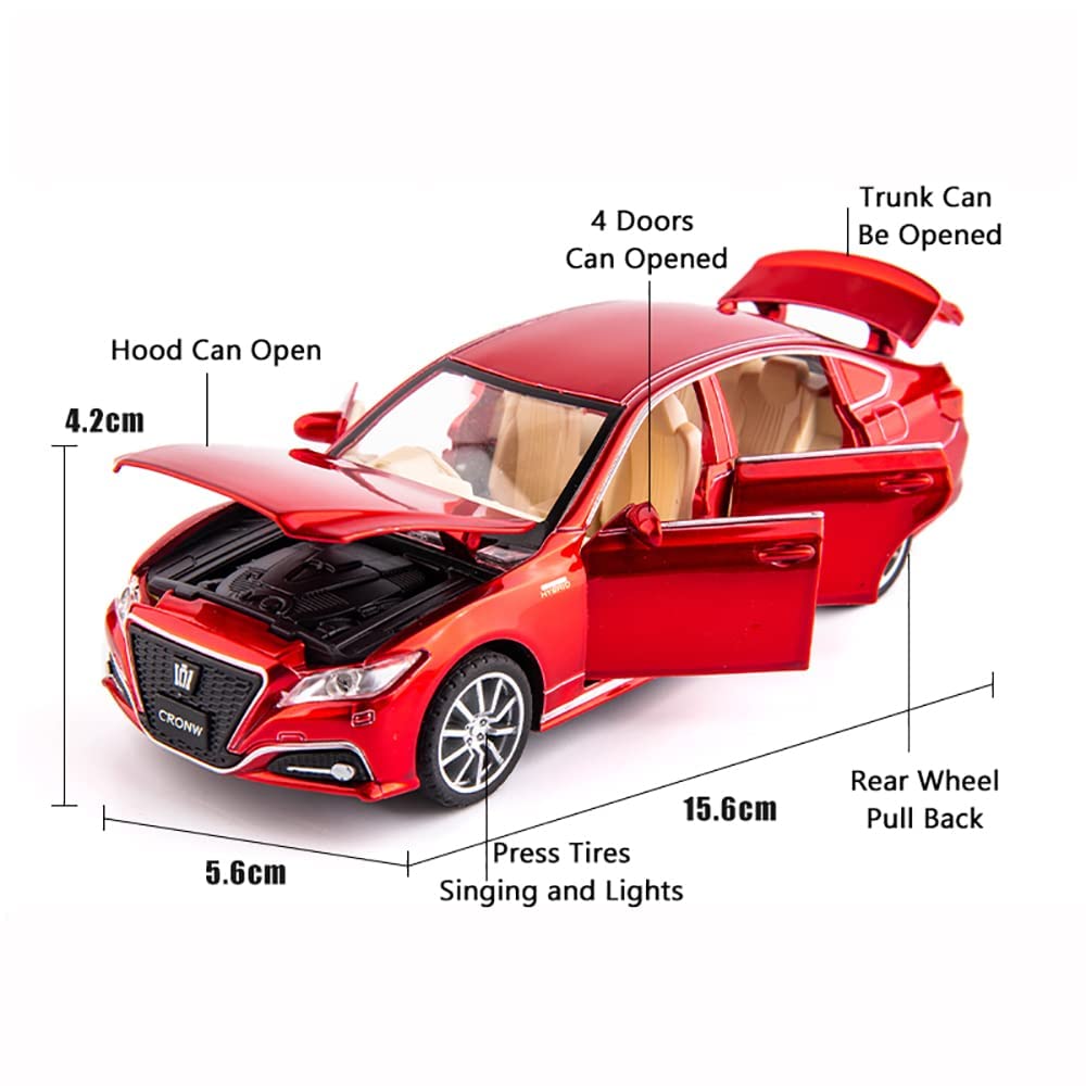 1:32 Crown Diecast Metal Pullback Toy car Multicolor