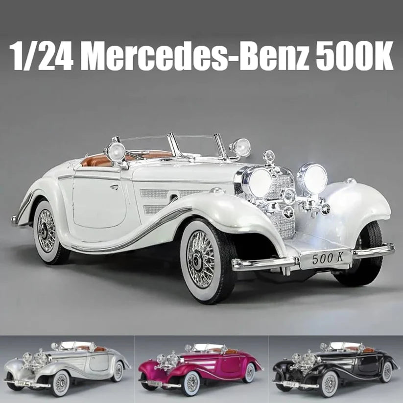 1:24 1936 Mercedes Benz 500K Roadster diecast scale model car collectible