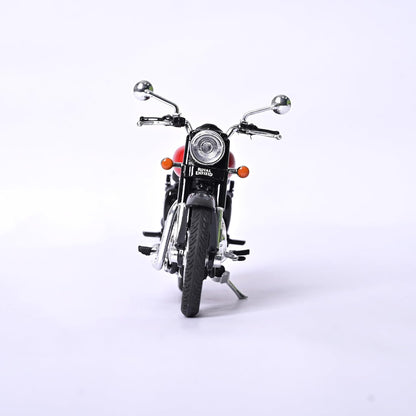 1:15 Original Royal Enfield Classic 350 Motorcycle – Interchangeable Tanks, Moving Handle & Pull Back Action | Realistic Mini Bike Model |