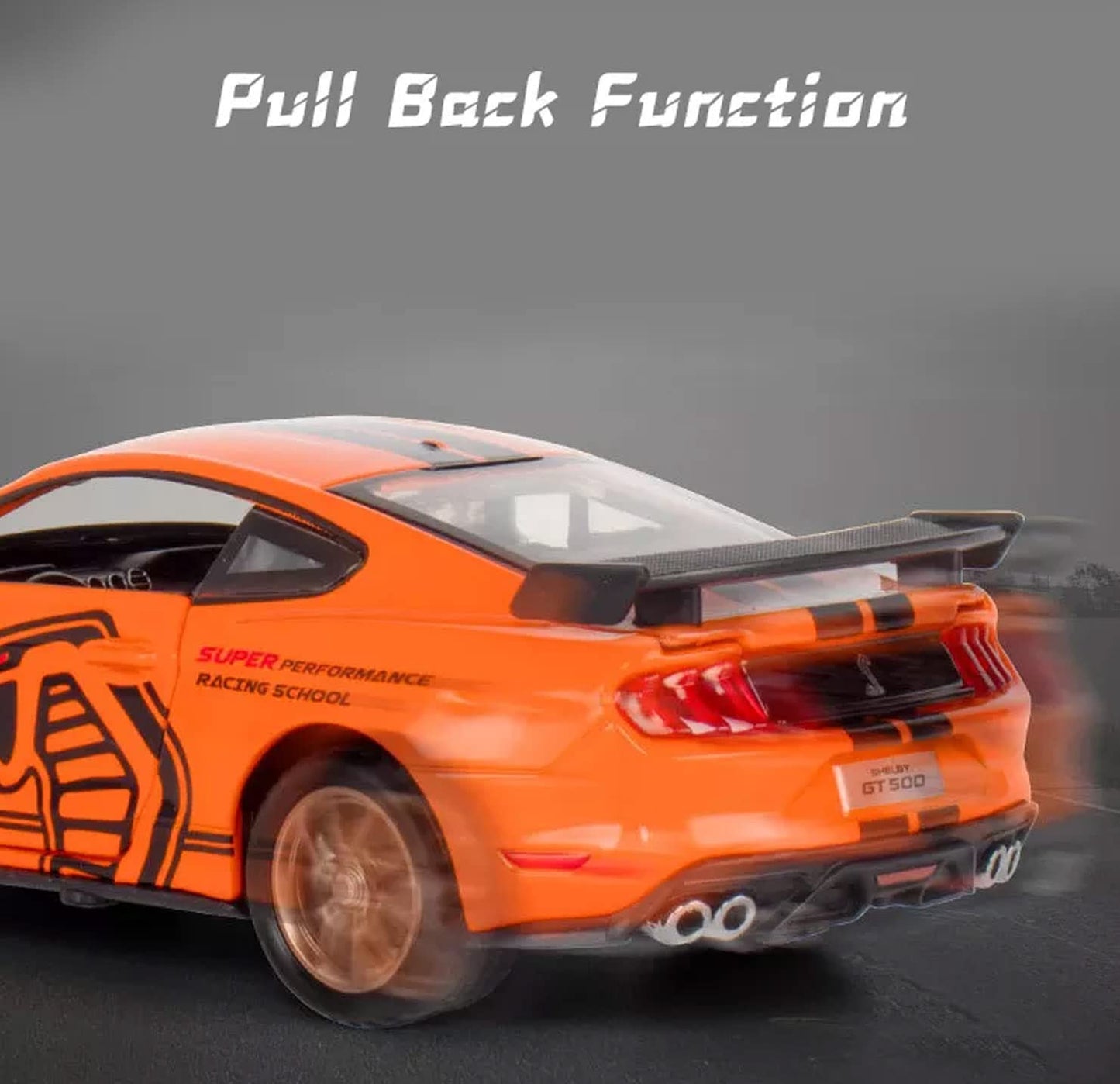 1:32 Ford Mustang Shelby GT500 Diecast Metal Pullback Toy car collectible