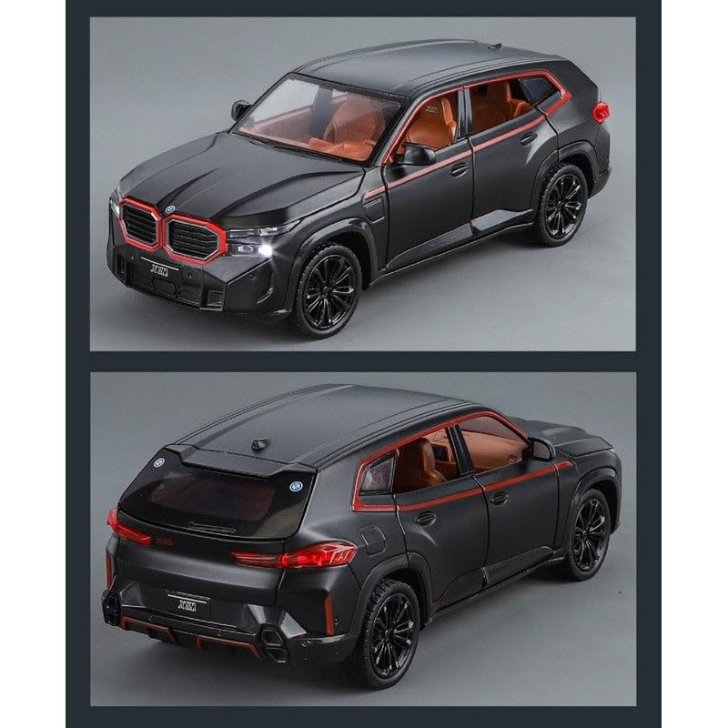1:24 Big BMW Xm SUV Toy Car Metal Pull Back Diecast Car for collecters