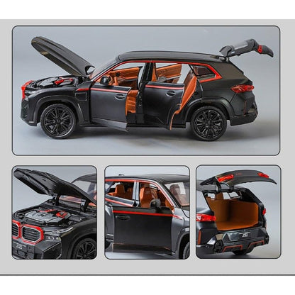 1:24 Big BMW Xm SUV Toy Car Metal Pull Back Diecast Car for collecters