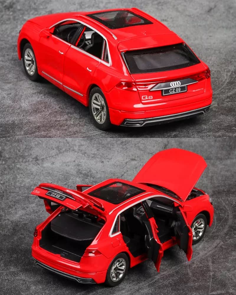 1:32 Audi Q8 Diecast Metal Pullback Toy car collectible