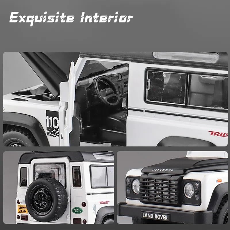 1:32 New Defender 110 Scale Model Car - Exclusive Alloy Metal Multicolor