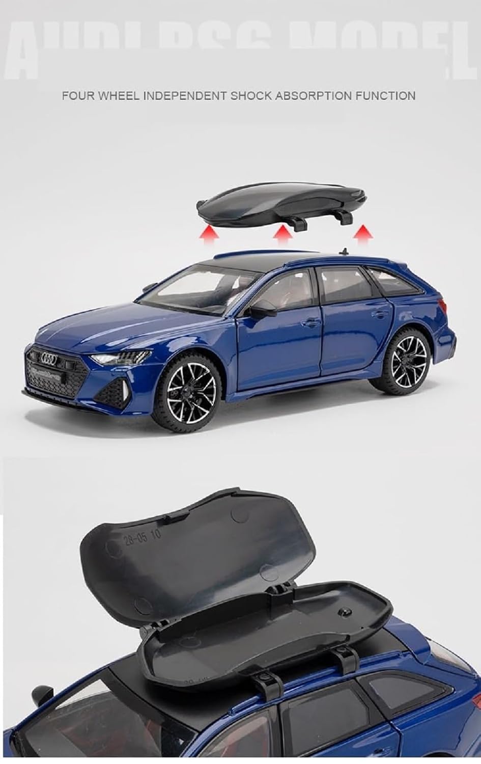 1:24 Diecast Audi RS6 Avant Scale Model, Pull Back Vehicles Multicolor