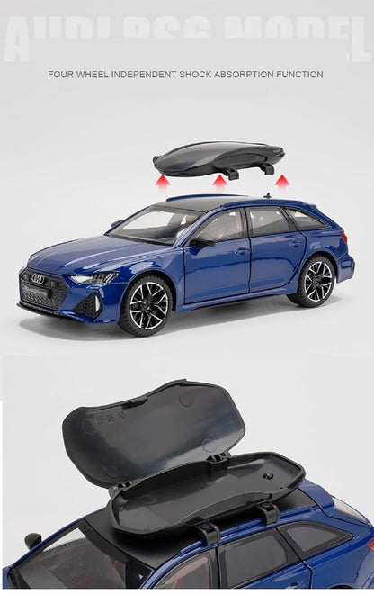 1:24 Diecast Audi RS6 Avant Scale Model, Pull Back Vehicles Multicolor