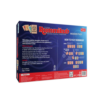 Rummikub Wooden Tiles Word Games Original Strategy Game