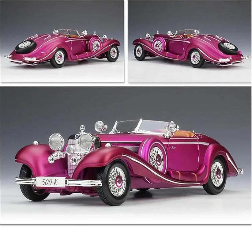 1:24 1936 Mercedes Benz 500K Roadster diecast scale model car collectible