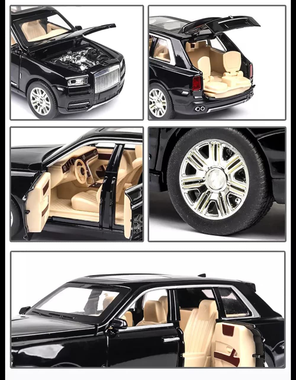 1:24 Rolls Royce Scale Model Car - Exclusive Alloy Metal Multicolour