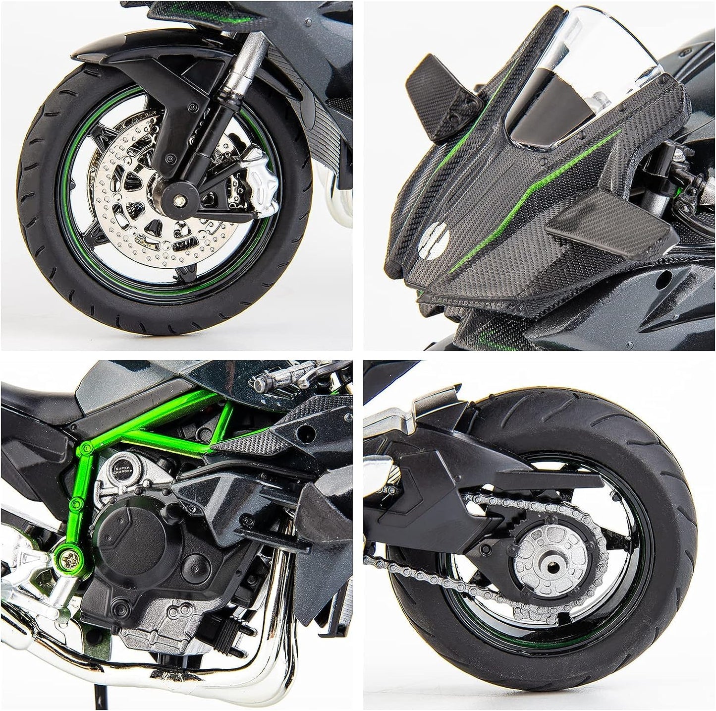 Kawasaki Ninja H2R Metal Scale Model bike collectible