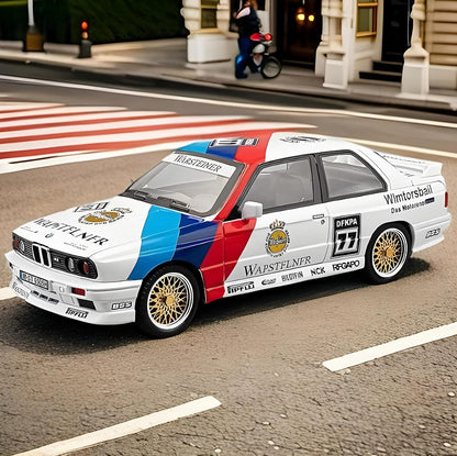 1:24 BMW M3 1988 E30 DTM Retro Rally Style Metal car