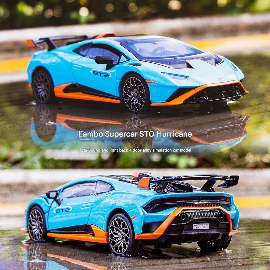 1:24 Lambor-ghini Huracan STO Sports Car Diecast Metal Alloy Model car