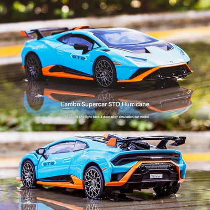 1:24 Lambor-ghini Huracan STO Sports Car Diecast Metal Alloy Model car
