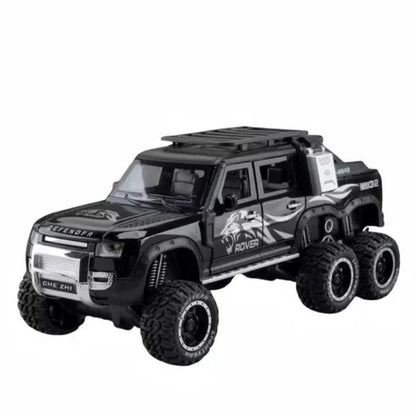 1:24 Land Rover Defender Guard 6X6  Diecast Metal Pullback Toy Car