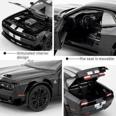 1:24 Dodge Challenger Metal Die-Cast Scale Model car for collectible