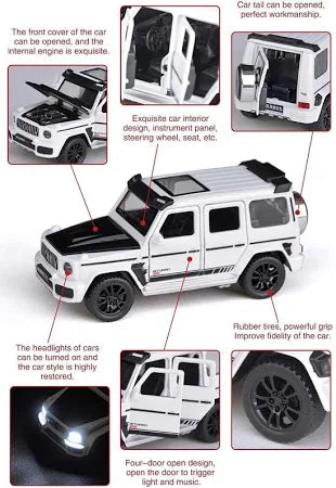 1:32 Diecast Mercedes-Benz Brabus-4X4 Modified Metal Scale Model Car